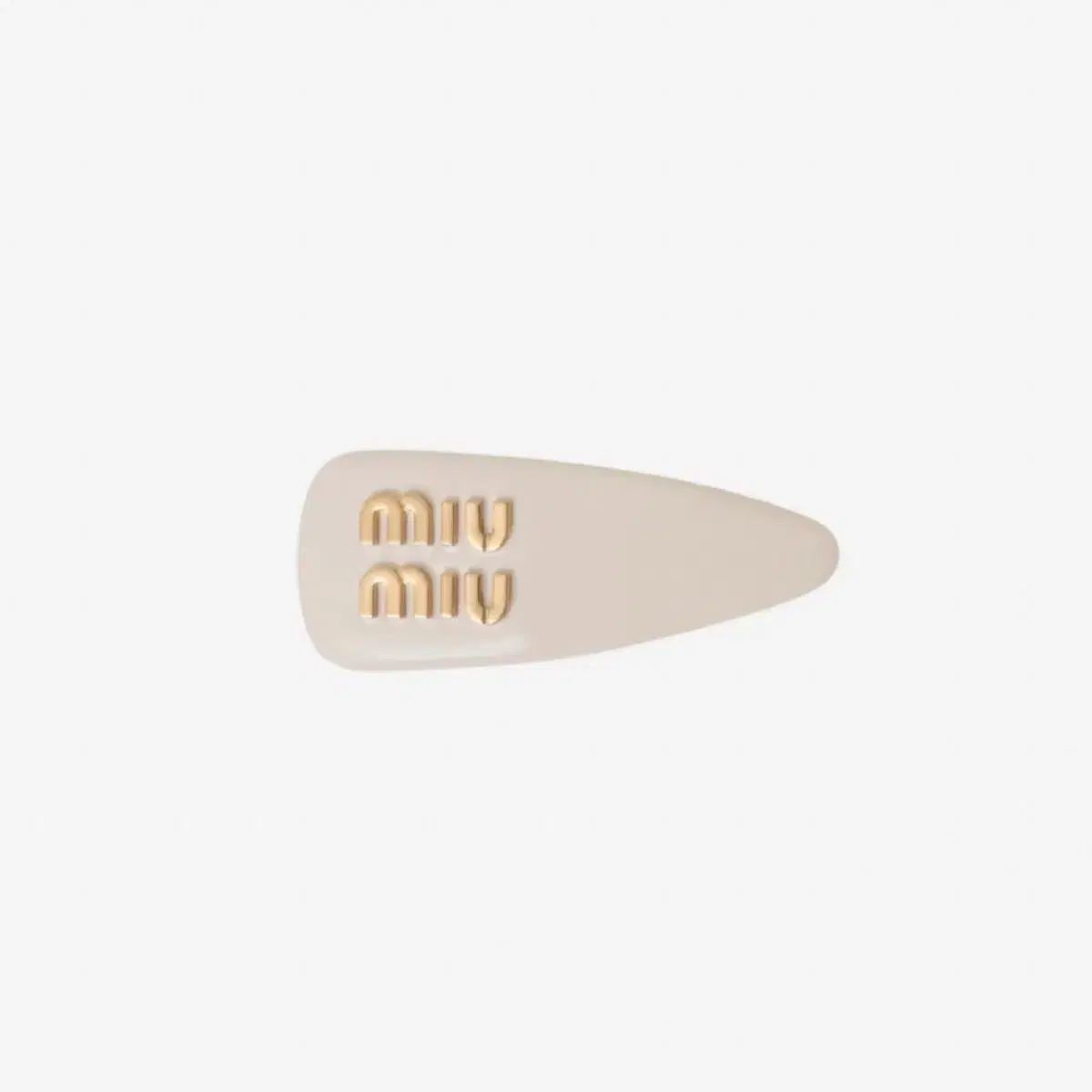 ★MiuMiu★ Enamel l Hairpin White 5IF1462F6TF0009 5IF146 MIU MIU 5IF147 2F6T F0009 HAIR PIN BIANCO – Blank Room