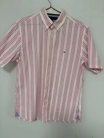 타미힐피거 TOMMYHILFIGER 와이셔츠 핑크 M 새상품급