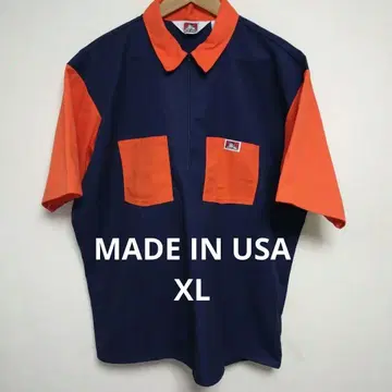 BEN DAVIS USA제 하프 지퍼 워크 셔츠 XL