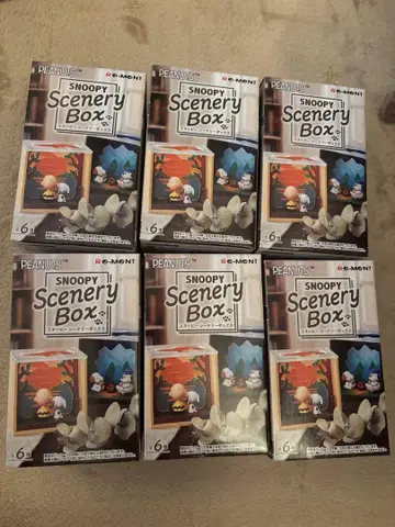 [최종 가격 인하] SNOOPY Scenery Box 전6종 컴플리트