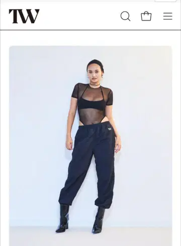 TW Unisex Nylon Pants 나일론 팬츠 블랙 M