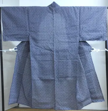 목면 본염 남성용 유카타 새상품급 기장 130cm
