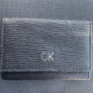 Calvin Klein 블랙 가죽 코인 케이스