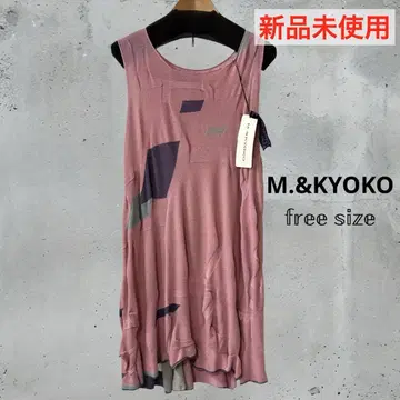 미사용 새상품 M.KYOKO 엠앤쿄코 슬리브리스 튜닉