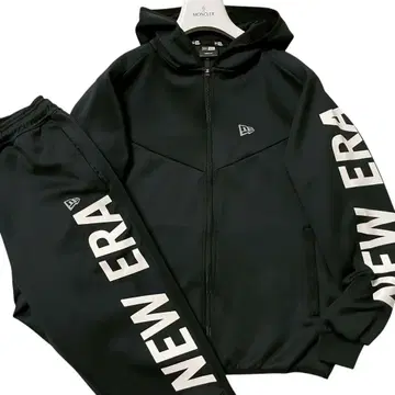 컨디션 최상 NEW ERA 셋업 트랙 자켓 저지 골프 블랙