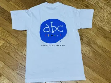 하와이 ABC 스토어 90년대 화이트 남성용 M 사이즈 SOFTEE