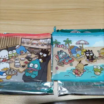 스시로 해피단부이 지퍼 파우치 2세트