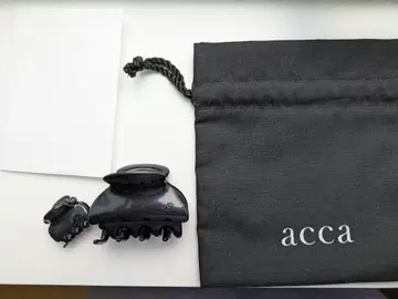 acca 헤어 클립 블랙 2세트