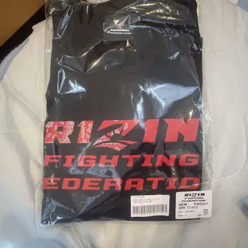 RIZIN PAISLEY DRY T셔츠 L 사이즈 블랙/레드 미사용