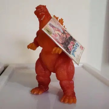반다이 소프트 비닐 버닝 오렌지 고질라 약 20cm 택 포함 극장 한정판