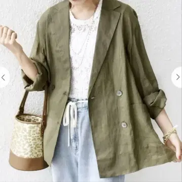 라미 시어 자켓 올리브 38