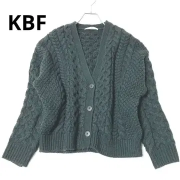 KBF 가디건 겉옷 상의 케이블 짜임 그레이 계열 가을 겨울