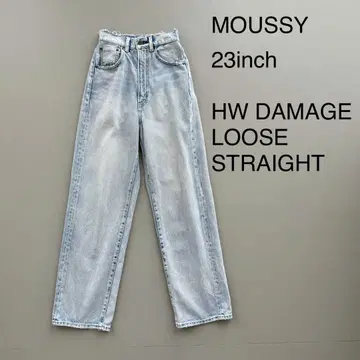 MOUSSY HW DAMAGE LOOSE STRAIGHT 23인치