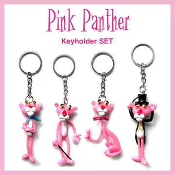 4종 세트 Pinkpanther 핑크 팬서 키링