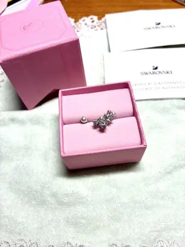 새상품 SWAROVSKI 반지 스텔라 크리스탈 펄 11호