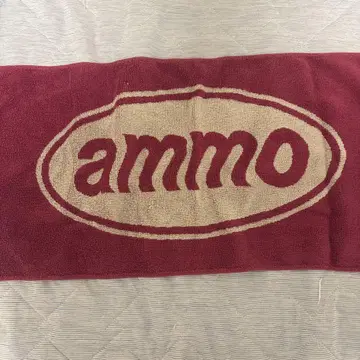 ammo 로고 타월 빨간색