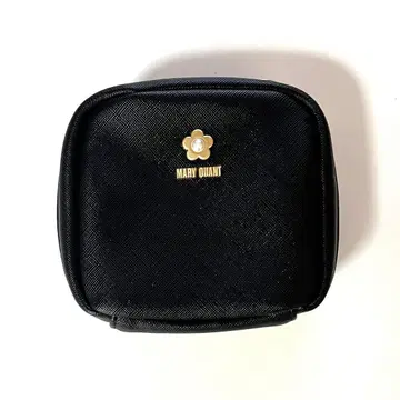 MARY QUANT 사피아노 펄 큐비드 파우치 미니 블랙