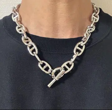 [인기] 앵커 체인 실버 목걸이