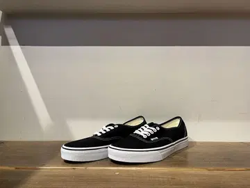 VANS AUTHENTIC 블랙 화이트 US 정품 빨간색 상자 30cm