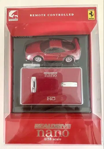 REALDRIVE nano 페라리 F40 무선 조종 미니카 1/58