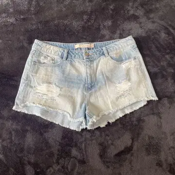 [새상품급] ZARA premium wash 데미지 데님 숏팬츠