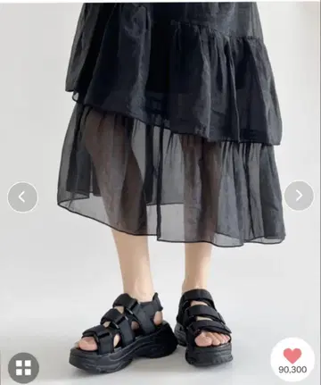 Shoes in Closet 통굽 고탄력 쿠션 밑창 벨크로 샌들