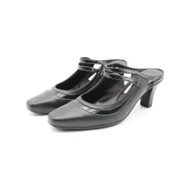 33 피즈린 천연 가죽 뮬 펌프스 (22cm 3E) 새상품급