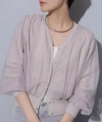 Arpege story 튤 베일 가디건