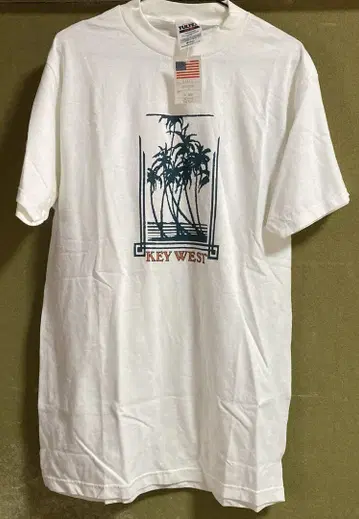 [미사용 새상품] 90년대 TULTEK KEY WEST 티셔츠 M 사이즈