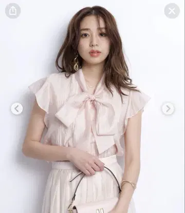 저스길리티 쁘띠 하트 보타이 블라우스 유락초 마루이 한정판 새상품