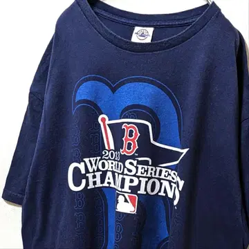 델타 MLB 보스턴 레드 삭스 빅 로고 티셔츠 블랙 검정 XL 구제 의류