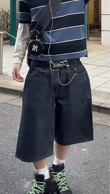 리지트 배기 조츠 숏 데님