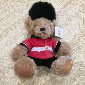택 포함 버킹엄 궁전 테디베어 봉제 인형 영국 왕실 근위병