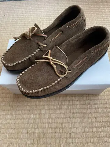 MINNETONKA 브라운 모카신 신발 10 박스 포함