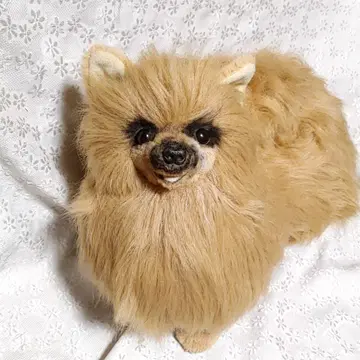 포메라니안 리얼 봉제 인형 등신대 사이즈