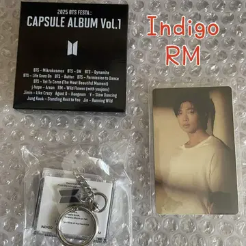 BTS FESTA 캡슐 앨범 RM Indigo 특전 트레이딩 카드 포함