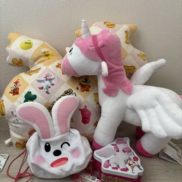 타벳코 동물 봉제 인형 등 굿즈 4점 묶음 판매