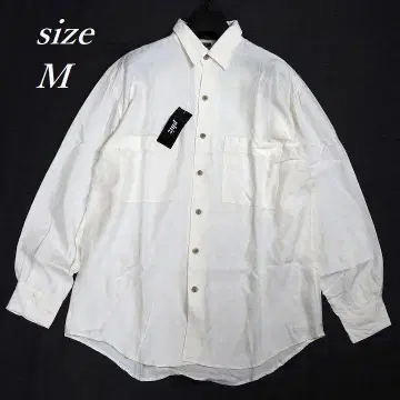 90s phiz 피즈 실크 셔츠 데드스탁 택 포함 화이트 M