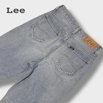 SLOBE IENA 별주 Lee 플레어 데님 로고 각인 라이트 블루 XS