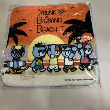빅뱅 굿즈 콜라보 KRUNK 핸드 타월 기간 한정품! 레어!