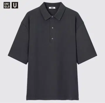 UNIQLO U 니트 피케 셔츠 DARK GRAY L