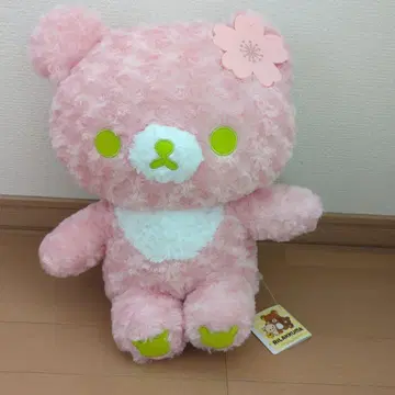 코리락쿠마 벚꽃색 봉제 인형