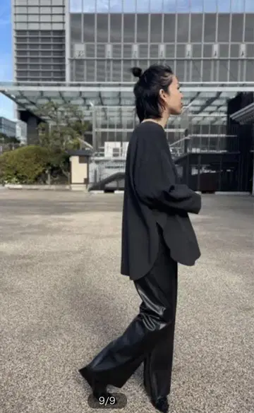 style&edit 인조 가죽 팬츠