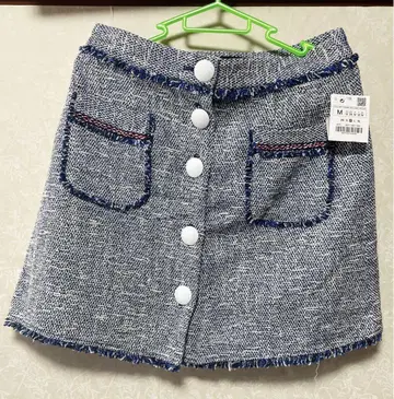 미사용 새상품 ZARA 스커트 썸머 트위드 무릎 기장