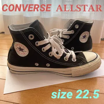 CONVERSE REACT 블랙 하이컷 22.5cm