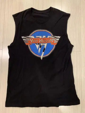 Van Halen 탱크탑 블랙 밴드 반t