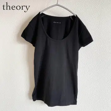 theory 띠어리 스트레치 티셔츠 블랙 반팔 블랙