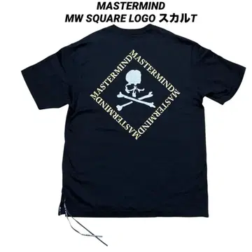 최고급 마스터마인드 MW SQUARE 로고 스컬 로고 티셔츠 M