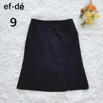 에프데 ef-de 스커트 플레어 무릎 기장 블랙 7 고급 오피스 출퇴근