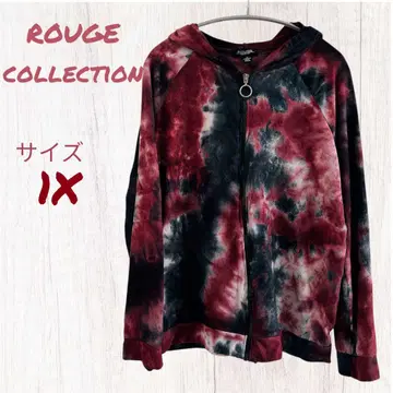 ROUGE COLLECTION [ 1X ] 타이다이 패턴 후드티